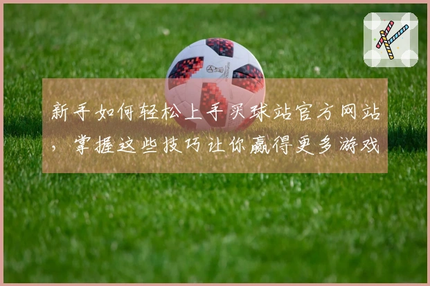 新手如何轻松上手买球站官方网站，掌握这些技巧让你赢得更多游戏乐趣